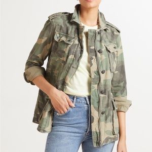 Free People camo military jacket